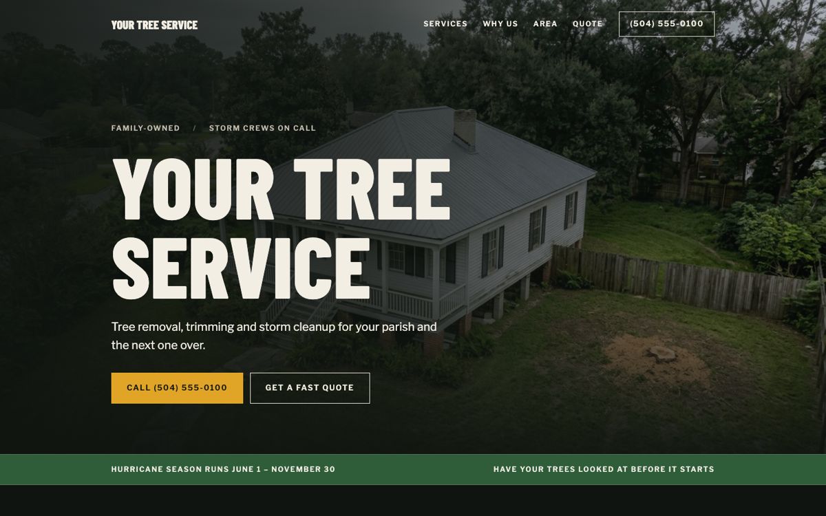 The same business on an AutoAnts site